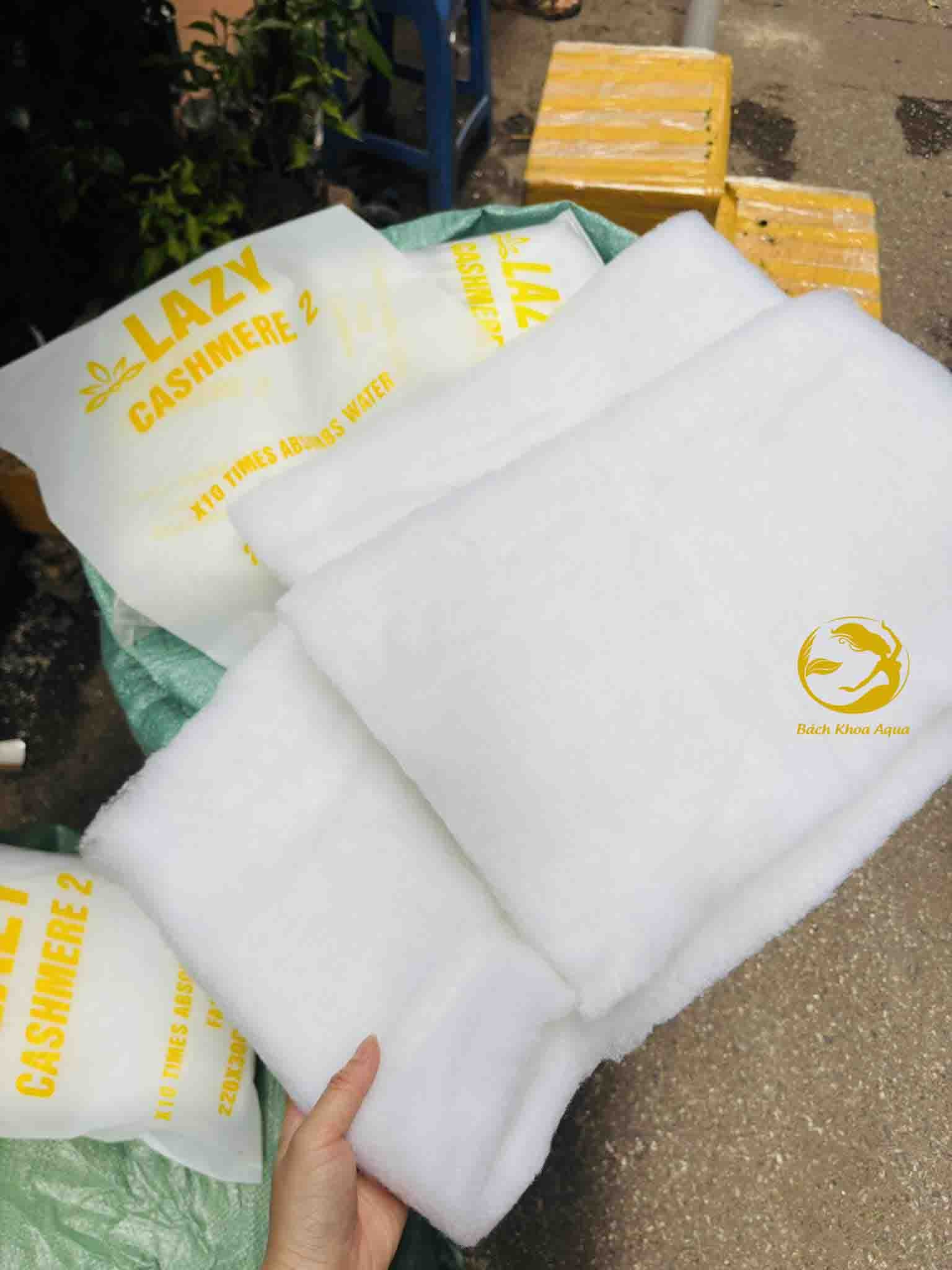 Bông lọc Lazy Cashmere 2 - Giữ cặn bẩn và bụi mịn siêu hiệu quả cho bể cá